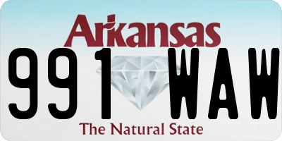 AR license plate 991WAW