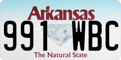 AR license plate 991WBC