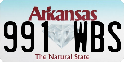 AR license plate 991WBS
