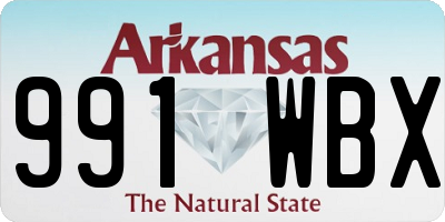 AR license plate 991WBX