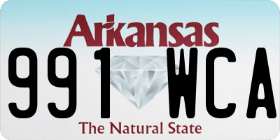 AR license plate 991WCA