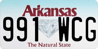 AR license plate 991WCG