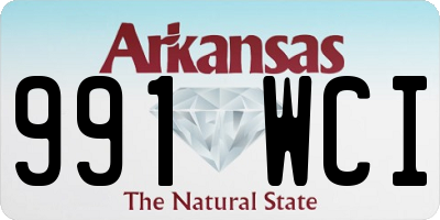 AR license plate 991WCI