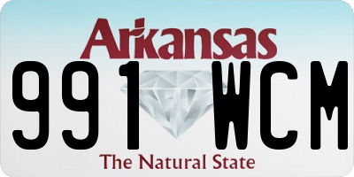 AR license plate 991WCM