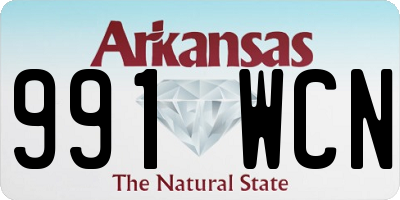 AR license plate 991WCN