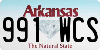AR license plate 991WCS