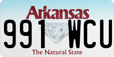 AR license plate 991WCU