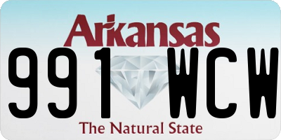 AR license plate 991WCW