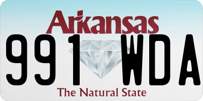 AR license plate 991WDA