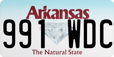 AR license plate 991WDC