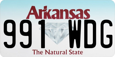 AR license plate 991WDG