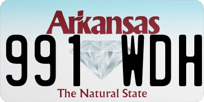 AR license plate 991WDH