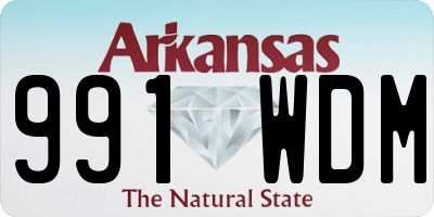 AR license plate 991WDM