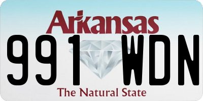 AR license plate 991WDN