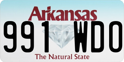 AR license plate 991WDO