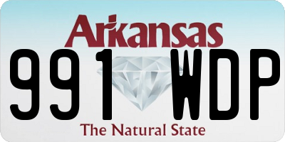 AR license plate 991WDP