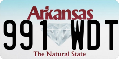AR license plate 991WDT