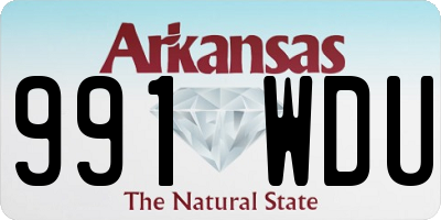 AR license plate 991WDU