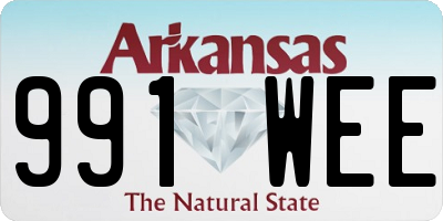 AR license plate 991WEE