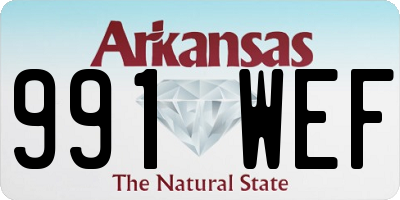 AR license plate 991WEF