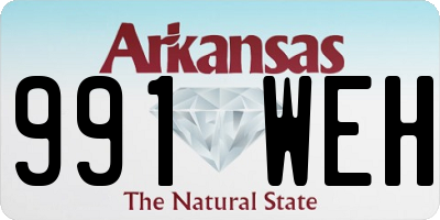 AR license plate 991WEH