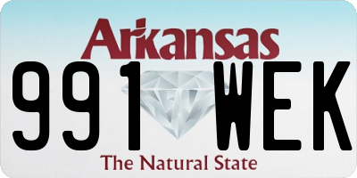 AR license plate 991WEK