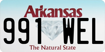 AR license plate 991WEL