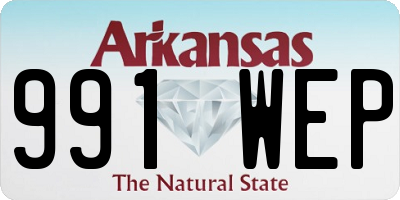 AR license plate 991WEP
