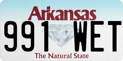 AR license plate 991WET