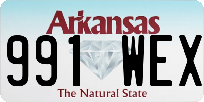 AR license plate 991WEX