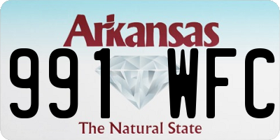 AR license plate 991WFC