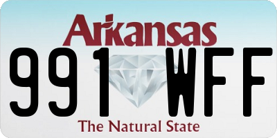 AR license plate 991WFF