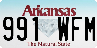 AR license plate 991WFM