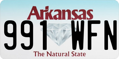 AR license plate 991WFN