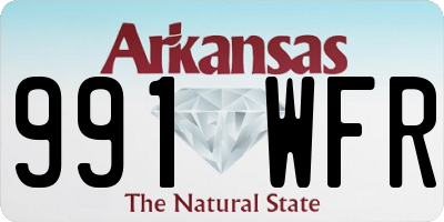 AR license plate 991WFR