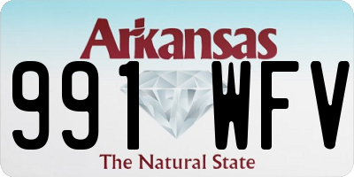 AR license plate 991WFV