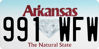 AR license plate 991WFW