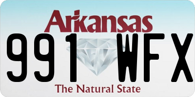 AR license plate 991WFX