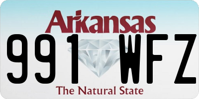 AR license plate 991WFZ