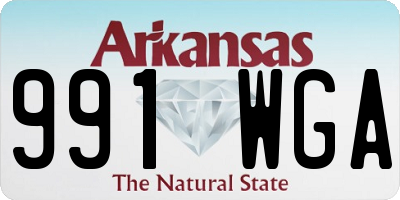 AR license plate 991WGA
