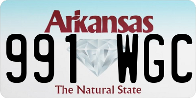 AR license plate 991WGC