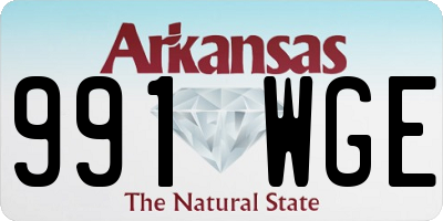 AR license plate 991WGE