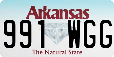 AR license plate 991WGG