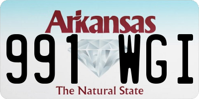 AR license plate 991WGI
