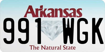 AR license plate 991WGK