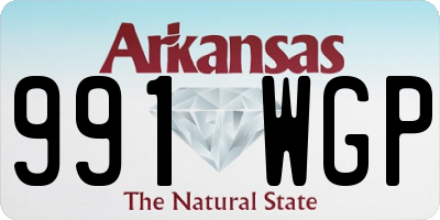 AR license plate 991WGP