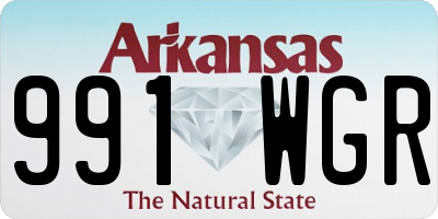 AR license plate 991WGR