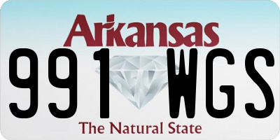 AR license plate 991WGS