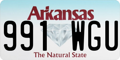 AR license plate 991WGU