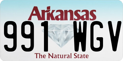 AR license plate 991WGV